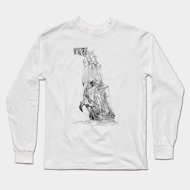 Segelschiff Long Sleeve T-Shirt by sibosssr